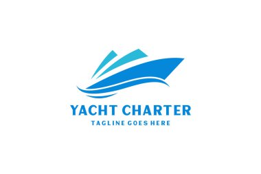 Yat / Cruise Logo tasarımı Minimalist sanatla ilham kaynağı.