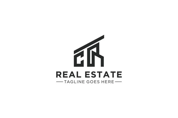 Letter Real Estate Remodeling Logo Construction Architecture Building Logo Design — Stock Vector