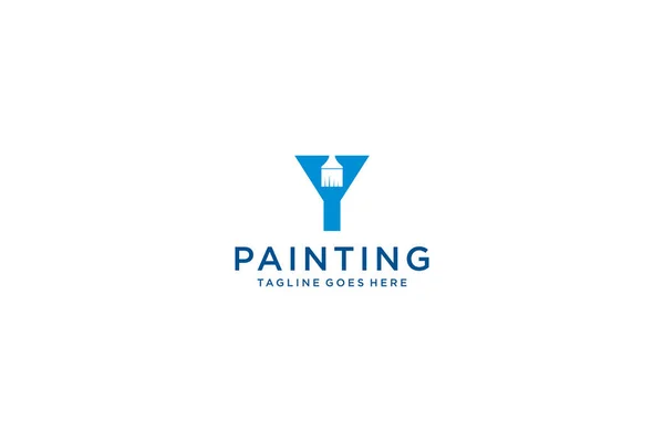 Letter Paint Logo Paint Services Logo Paint Logo — Stock Vector