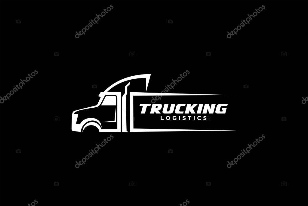 Truck logo template, Perfect logo for business related to automotive.