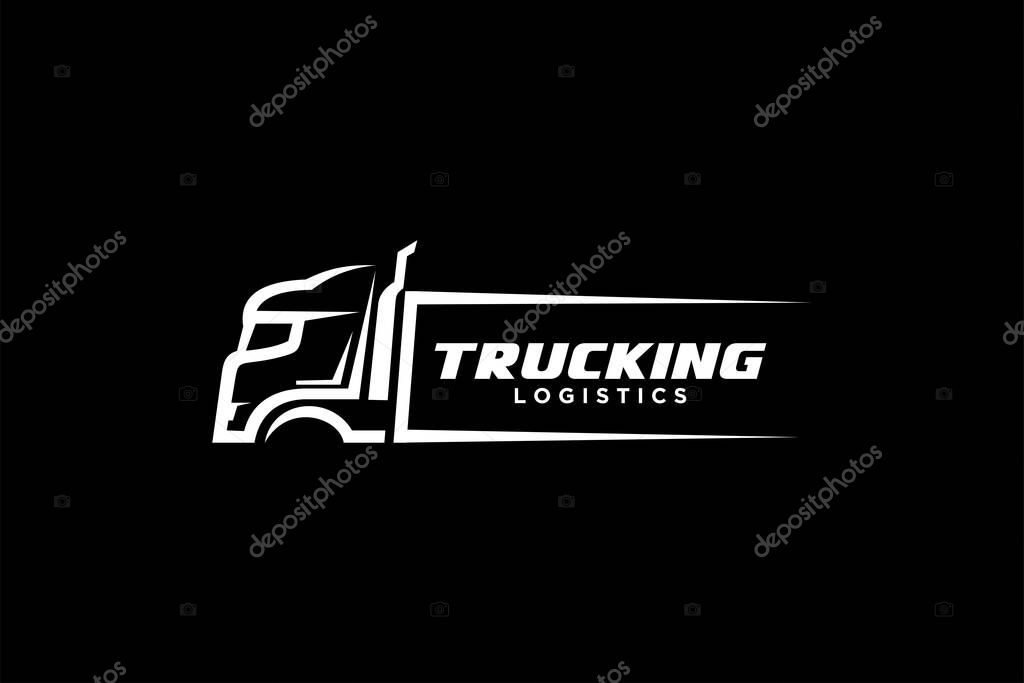 Truck logo template, Perfect logo for business related to automotive.
