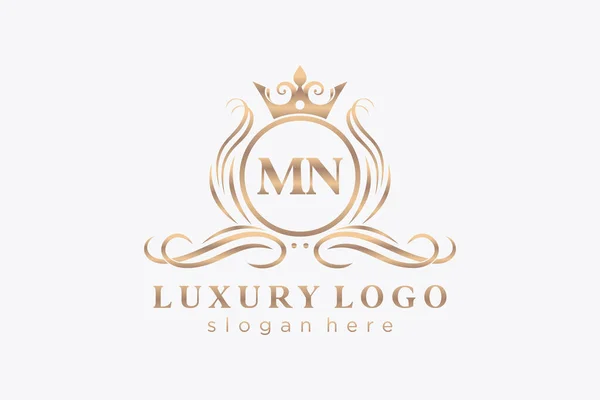 Modèle Logo Letter Royal Luxury Dans Art Vectoriel Pour Restaurant — Image vectorielle