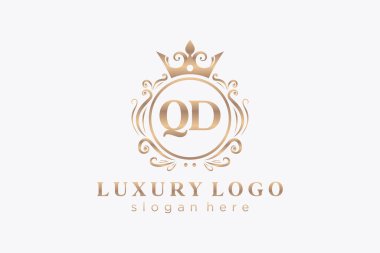 Restoran, Kraliyet Logosu, Restoran, Kraliyet, Butik, Cafe, Otel, Heraldic, Mücevher, Moda ve diğer vektör ilüstrasyonları için vektör sanatı şablonu.
