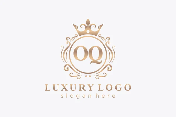 Carta Royal Luxury Logo Plantilla Arte Vectorial Para Restaurante Royalty — Vector de stock