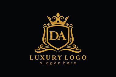 Bölge Savcısı Logosu Restoran, Kraliyet, Butik, Cafe, Otel, Heraldic, Mücevher, Moda ve diğer vektör illüstrasyonları için vektör sanatı şablonu.