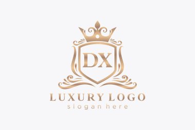 Restoran, Kraliyet Logosu, Butik, Cafe, Otel, Heraldic, Mücevher, Moda ve diğer vektör illüstrasyonları için vektör sanatı şablonu.