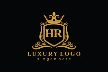 Restaurant, Royalty, Boutique, Cafe, Hotel, Heraldic, Mücevher, Moda ve diğer vektör illüstrasyonları için Kraliyet Logosu..