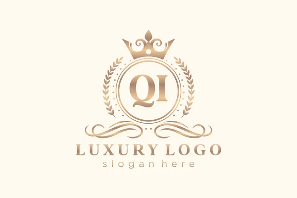 Sudut Pandang Royal Luxury Logo Dalam Seni Vektor Untuk Restoran - Stok Vektor
