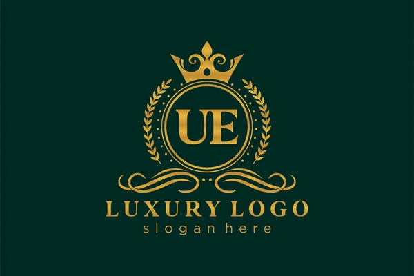 Surel Royal Luxury Logo Template Dalam Vektor Seni Untuk Restoran - Stok Vektor