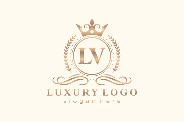 Carta Plantilla Logotipo Lujo Real Arte Vectorial Para Restaurante Regalías — Vector de stock