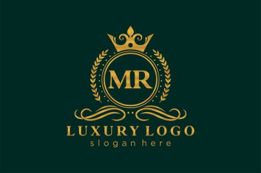 Restoran, Kraliyet Logosu, Restoran, Kraliyet, Butik, Cafe, Otel, Heraldic, Mücevher, Moda ve diğer vektör ilüstrasyonları için vektör sanatı şablonu.