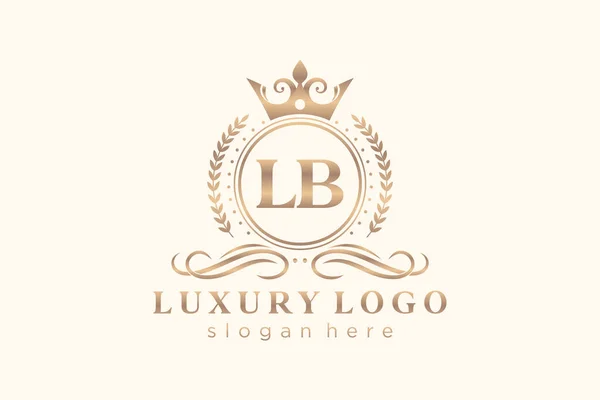 Carta Royal Luxury Logo Plantilla Arte Vectorial Para Restaurante Royalty — Archivo Imágenes Vectoriales