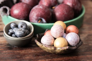 yaban mersini olgun çilek diyet ile Erik