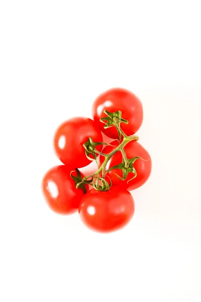 新鮮なトマト、白い背景で隔離の平面図 — ストック写真