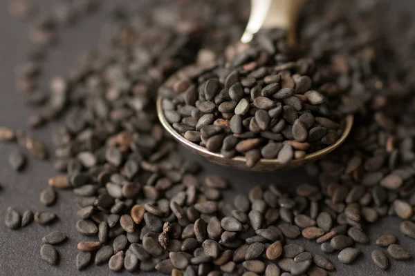 Black sesame spices — Stock Photo, Image