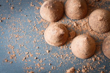 Kakao tatlı günaha ile çikolata truffles