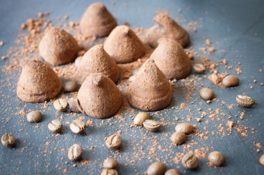 Kakao tatlı günaha ile çikolata truffles