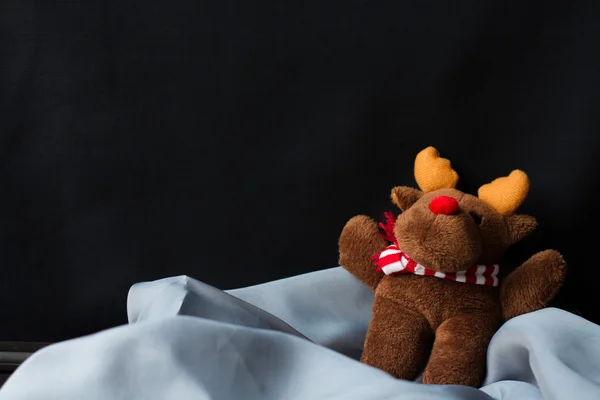 Toy reindeer Christmas present child — Stock Photo, Image