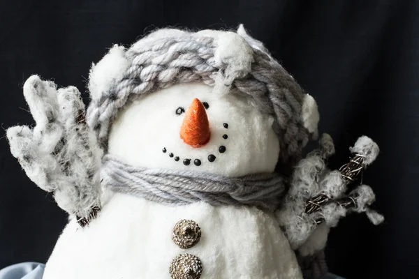 Smuk snemand. dekorationer til jul og lykønskningskort - Stock-foto