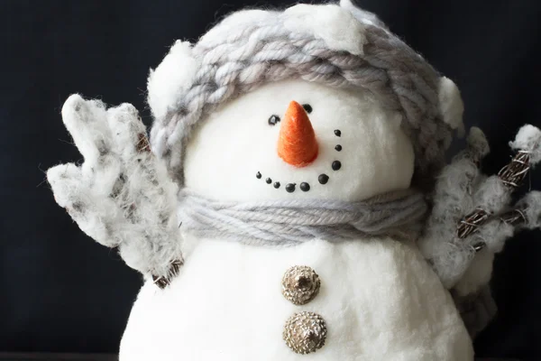 Bonito boneco de neve. decorações para cartões de Natal e saudação — Fotografia de Stock