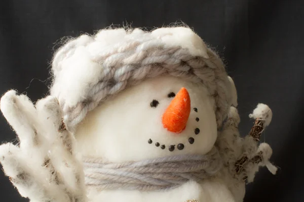 Bonito boneco de neve. decorações para cartões de Natal e saudação — Fotografia de Stock
