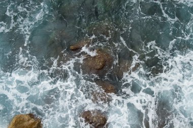 dalga deniz kaya dayak. doğa sporları