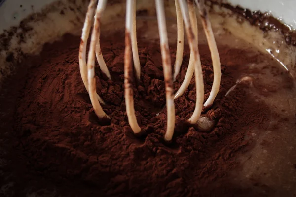 Brownie com hortelã deliciosa sobremesa para toda a família — Fotografia de Stock