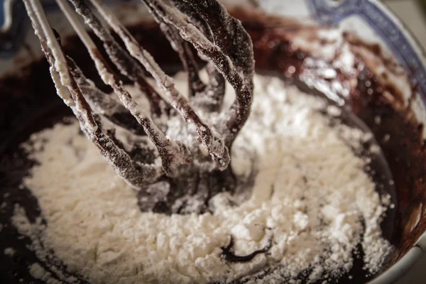 Brownie mit Minze leckeres Dessert für die ganze Familie — Stockfoto