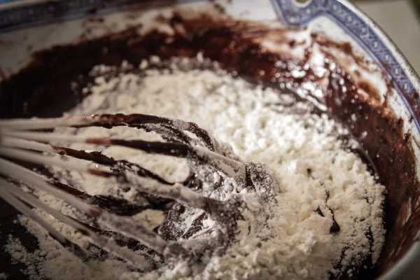 Brownie con menta delizioso dessert per tutta la famiglia — Foto Stock