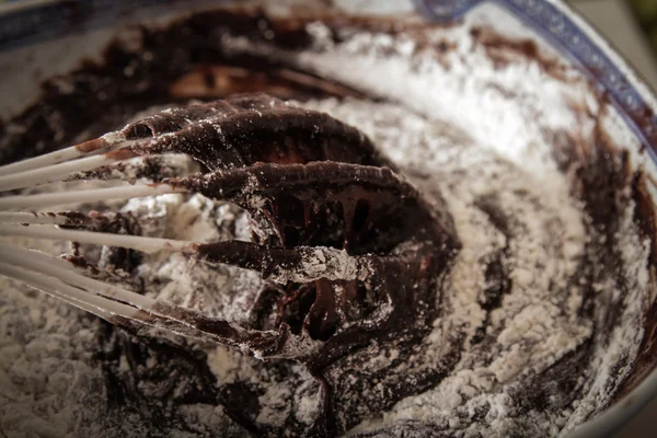 Brownie mit Minze leckeres Dessert für die ganze Familie — Stockfoto