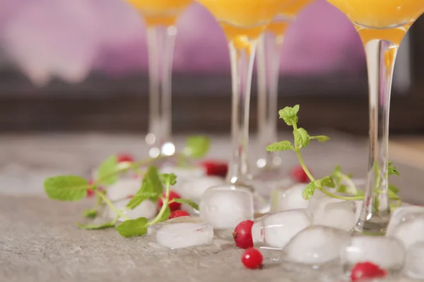 Tasty cocktail with juice. a party at the bar — Stock Photo, Image