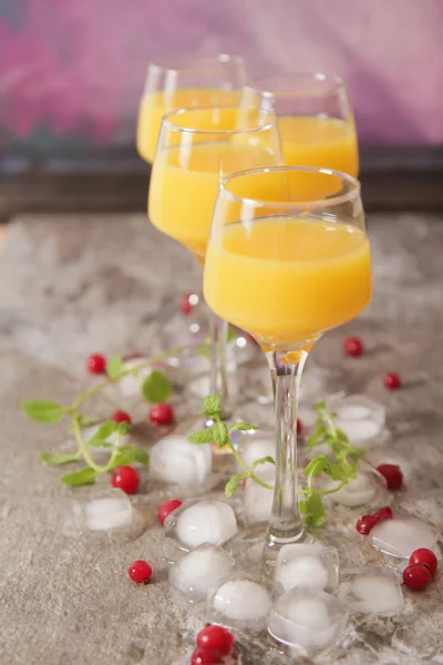 Tasty cocktail with juice. a party at the bar — Stock Photo, Image