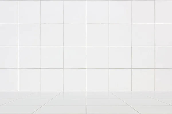 Біла Керамічна Плитка Текстура Стін Оздоблення Спальні — стокове фото