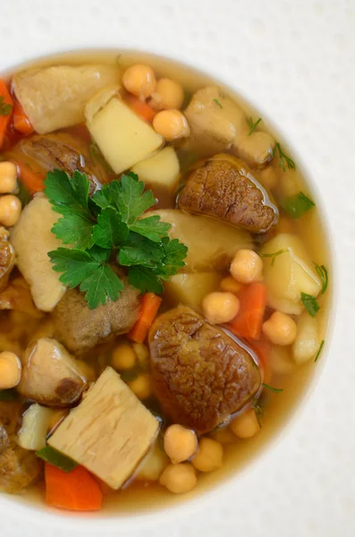 Nohut Porcini mantar çorbası