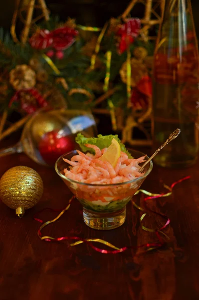 Karides salatası Olivier