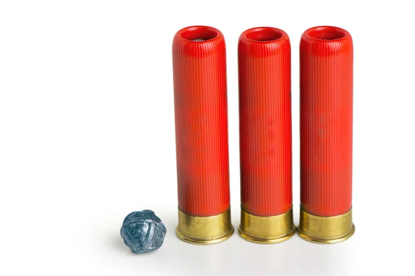 Hunting cartridges and bullet for them — Stock Photo, Image