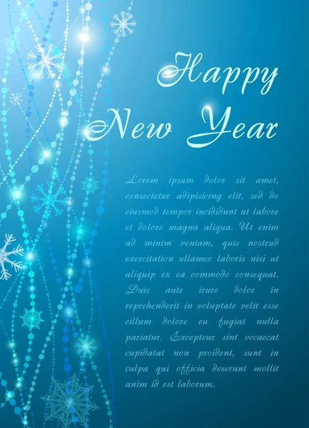 Kar taneleri ile yeni yıl kutlama arka plan