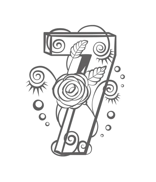 Tasarımın için yedi numaralı çiçek.