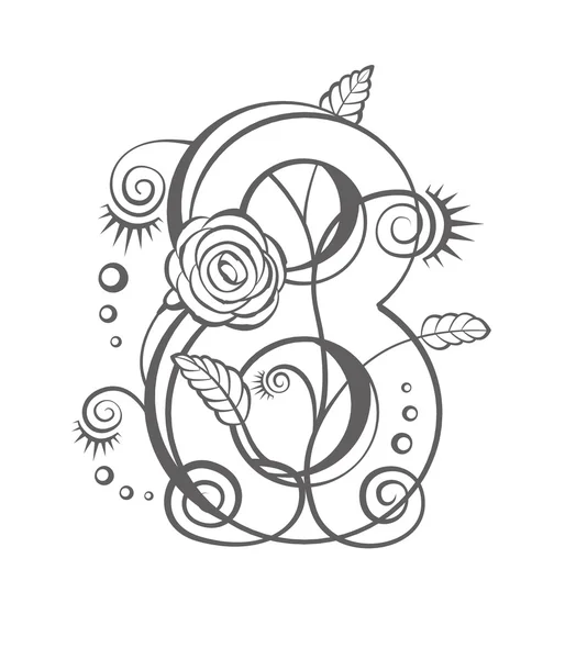 çiçek sekiz numaralı tasarımınız için