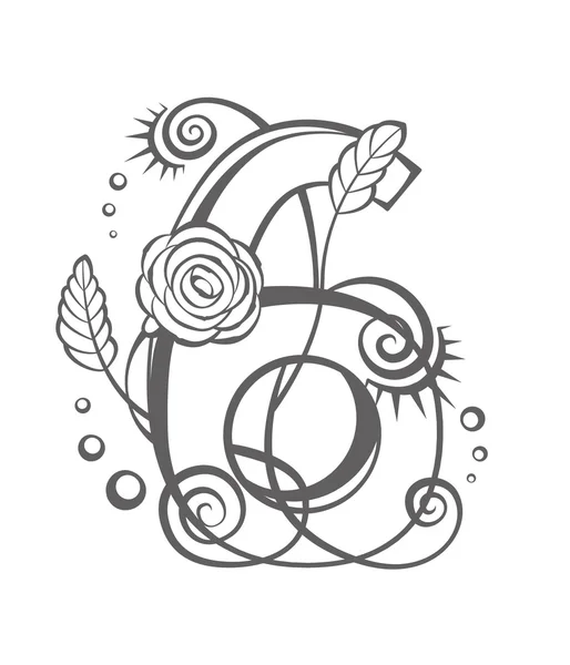 Tasarımın için altı numaralı çiçek.