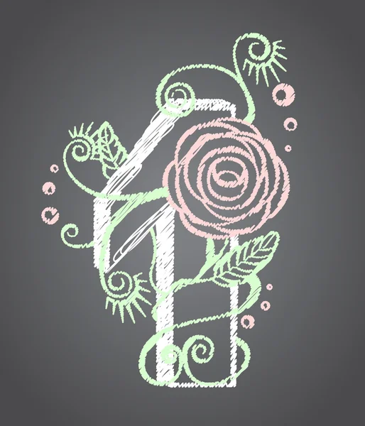 Çiçek sayısal bir tasarım için