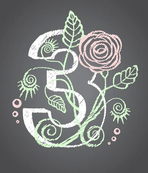 Çiçek rakamı üç tasarımınız için