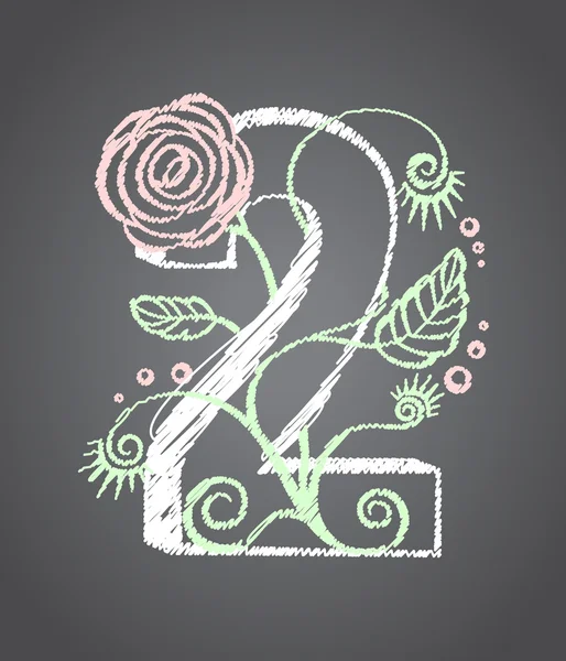 Çiçek rakamı iki tasarımınız için