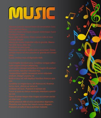 birçok renkli notlar