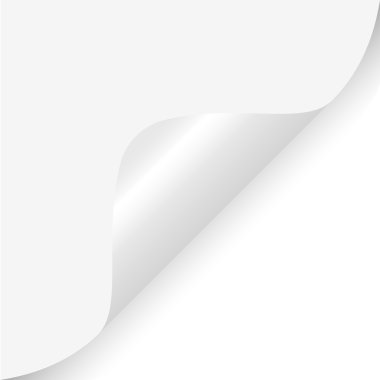 Kıvrılmış gri köşe 