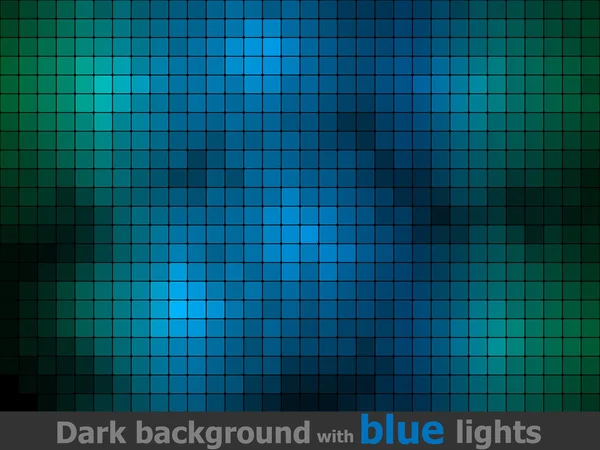 Luci quadrate blu — Vettoriale Stock