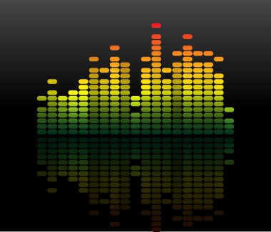 renkli bir equalizer barlar