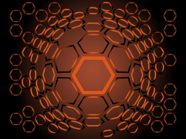 Hexagoner abstrakt bakgrund — Gratis stockfoto