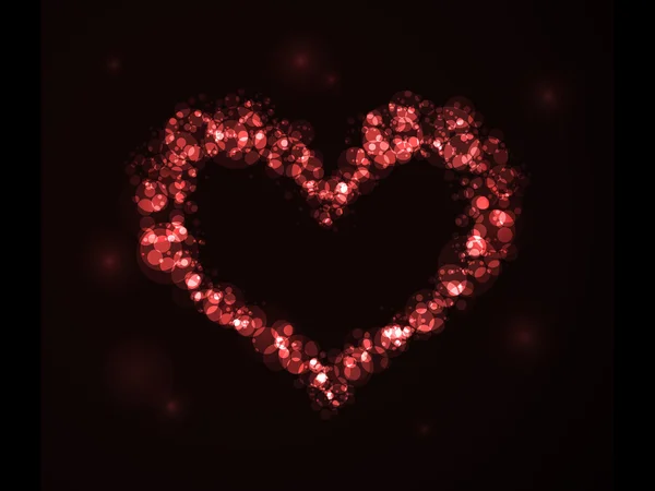 Καρδιά από φώτα — Διανυσματικό Αρχείο