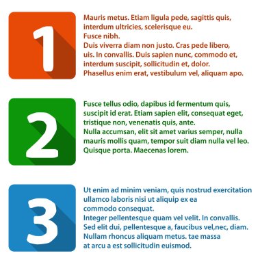 Renk kurdele numaraları ile